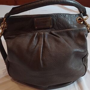 Marc Jacobs Gray Leather Hobo Bag